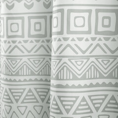 Штора для ванны Moroshka Nomads 1800х1800 мм полиэстер серая/белая (915-301-02) - фото 6