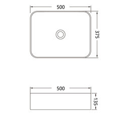 Раковина Corsa Deco WX200 50 см накладная черная (ABWX50RB) - фото 6