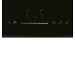 Варочная панель электрическая Lex EVH 772 A BL 5 конфорок черная - фото 2