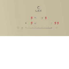 Варочная панель индукционная Lex EVI 431A IV 3 конфорки бежевая - фото 3