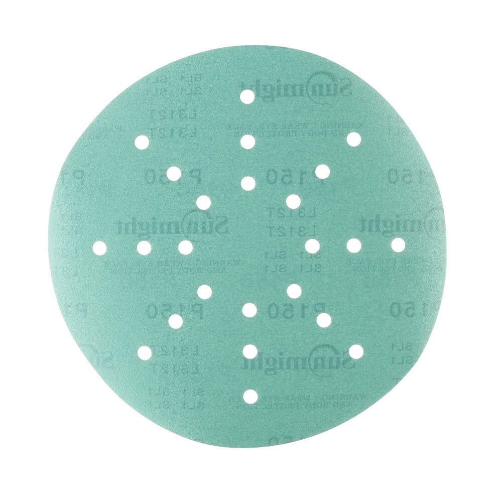 Изображение товара Шлифовальный круг Sunmight Film L312T 225 мм P150 на липучке 5 шт