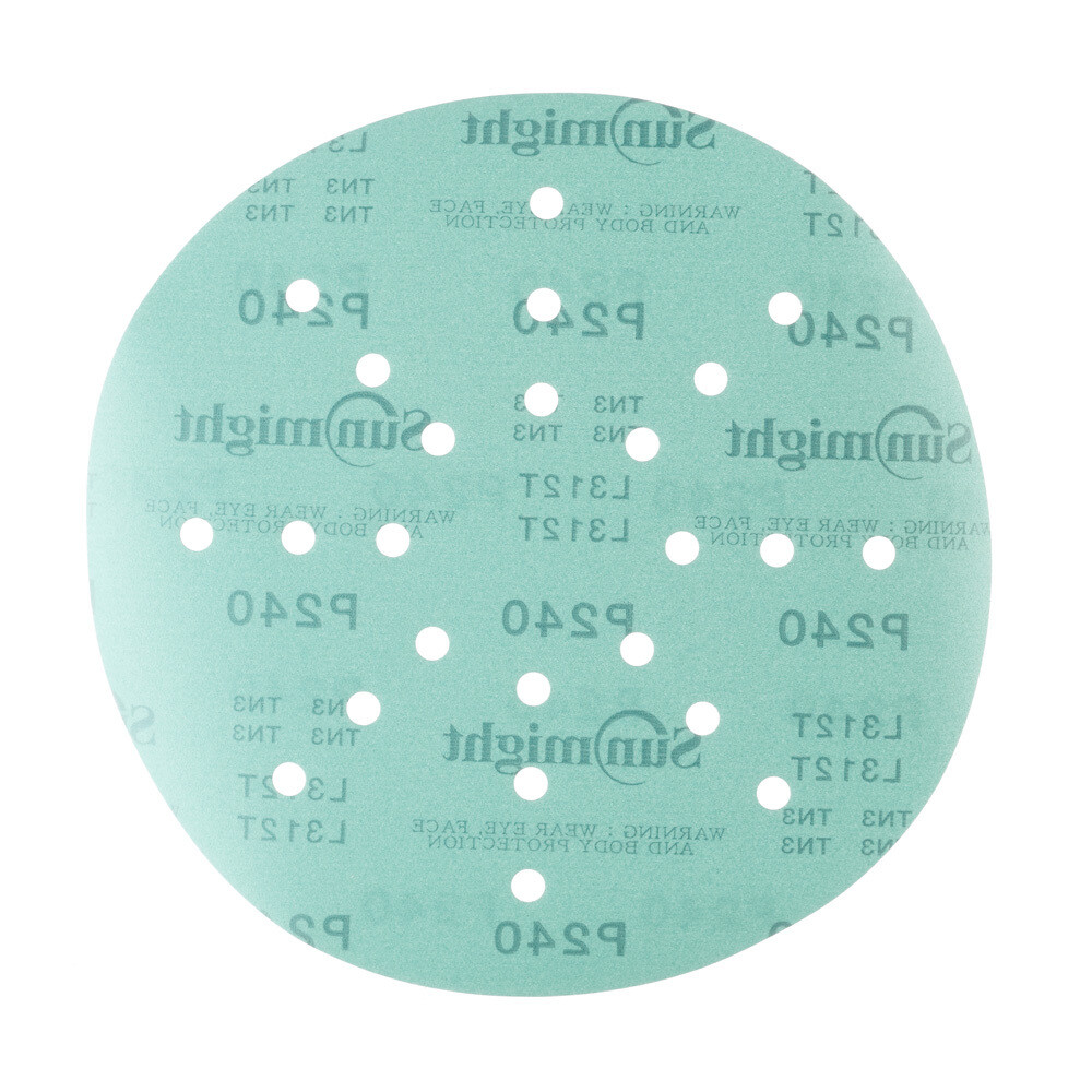 Изображение товара Шлифовальный диск Sunmight Film L312T 225 мм P240 на липучке для стен и потолков