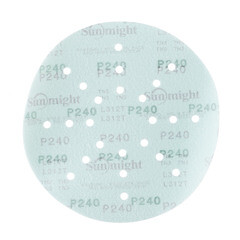 Диск шлифовальный Sunmight Film L312T d225 мм P240 на липучку пленочная основа (50 шт.) (53512) - фото 4
