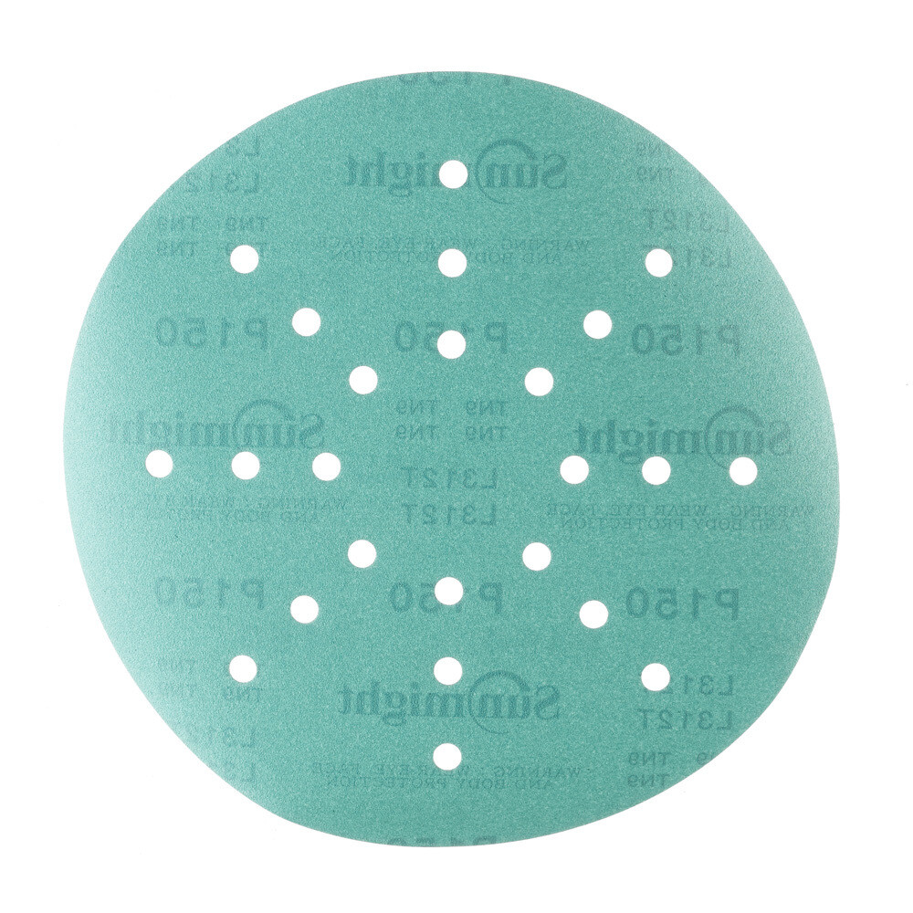 Изображение товара Шлифовальный круг Sunmight Film L312T d225 мм P150 на липучке для стен и потолков