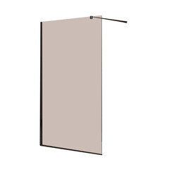 Изображение товара Душевая перегородка Cezares Liberta черная 120х195 см стекло цвет бронза 8 мм (LIBERTA-L-1-120-BR-NERO)