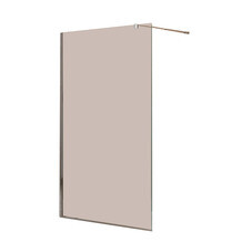 Душевая перегородка Cezares Liberta хром 120х195 см стекло цвет бронза 8 мм (LIBERTA-L-1-120-BR-Cr)