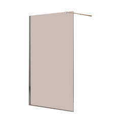 Душевая перегородка Cezares Liberta хром 120х195 см стекло цвет бронза 8 мм (LIBERTA-L-1-120-BR-Cr) - фото 1