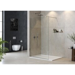 Душевая перегородка Cezares Liberta хром 120х195 см стекло прозрачное 8 мм (LIBERTA-L-1-120-C-Cr) - фото 4