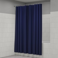 Штора для ванны Iddis 2000х1800 мм PEVA синяя (P05PE18i11) - фото 9