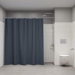 Штора для ванны Iddis 2000х2400 мм полиэстер серая (BL01P24i11) - фото 3