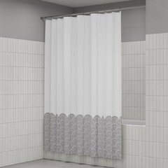Штора для ванны Iddis 2000х1800 мм полиэстер серая (BW01P18i11) - фото 10