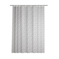 Изображение товара Штора для ванны Iddis 2000х1800 мм полиэстер черная/белая (BB01P18i11)