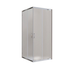 Душевой уголок BelBagno Uno хром 90х90х195 см квадрат стекло матовое 5 мм (UNO-195-A-2-90-P-Cr) - фото 1