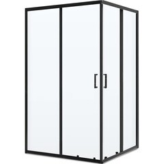 Изображение товара Душевой уголок BelBagno Uno черный 120х100х195 см прямоугольник стекло прозрачное 5 мм (UNO-195-AH-2-120/100-C-NERO)