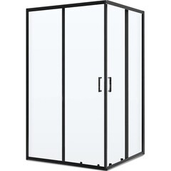 Изображение товара Душевой уголок BelBagno Uno черный 120х90х195 см прямоугольник стекло прозрачное 5 мм (UNO-195-AH-2-120/90-C-NERO)