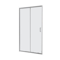 Изображение товара Душевая дверь BelBagno Uno стекло прозрачное 125х185 см профиль хром 5 мм раздвижная (UNO-BF-1-125-C-Cr)