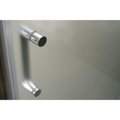 Душевая дверь BelBagno Unique стекло матовое 115х190 см профиль хром 5 мм раздвижная (UNIQUE-BF-1-100/115-P-Cr) - фото 5