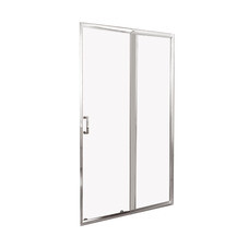 Душевая дверь BelBagno Unique стекло прозрачное 125х190 см профиль хром 5 мм раздвижная (UNIQUE-BF-1-110/125-C-Cr)