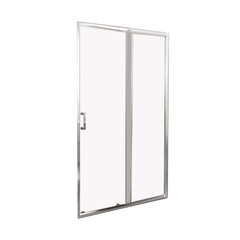 Душевая дверь BelBagno Unique стекло прозрачное 125х190 см профиль хром 5 мм раздвижная (UNIQUE-BF-1-110/125-C-Cr) - фото 1