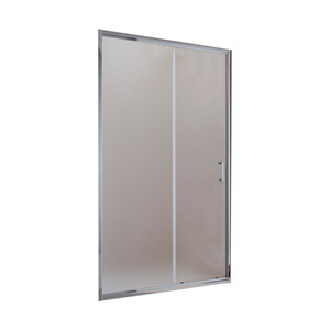 Душевая дверь BelBagno Uno-195 стекло матовое 160х195 см профиль хром 5 мм раздвижная (UNO-195-BF-1-160-P-Cr)