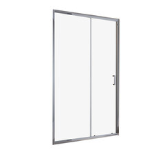 Изображение товара Душевая дверь BelBagno Uno-195 стекло прозрачное 160х195 см профиль хром 5 мм раздвижная (UNO-195-BF-1-160-C-Cr)