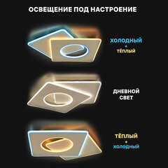 Люстра светодиодная потолочная Ritter Brezzo 100 Вт 2700-6400К 44 кв.м (52390 1) - фото 9