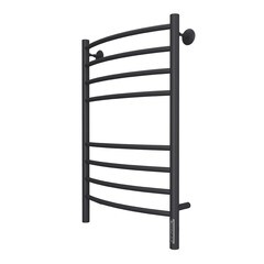 Полотенцесушитель электрический Terminus Классик П8 800х500 мм 168 Вт с терморегулятором черный - фото 2