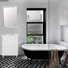 Тумба под раковину АСБ-Мебель Коста 60 см напольная белая (11493) - фото 4