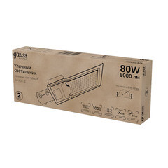 Светильник уличный светодиодный Gauss Avenue 5000К 80 Вт консольный IP65 (629536380) - фото 7