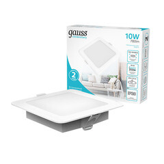 Светильник встраиваемый светодиодный с драйвером белый 10 Вт 4000К IP20 Gauss Elementary Downlight (998420209) - фото 6