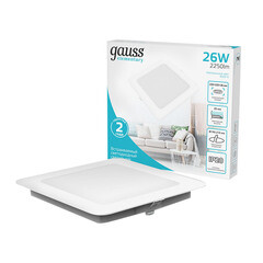 Светильник встраиваемый светодиодный с драйвером белый 26 Вт 4000К IP20 Gauss Elementary Downlight (998520224) - фото 8