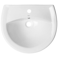 Комплект раковина с пьедесталом Sanita Аттика 55 см белая - фото 5