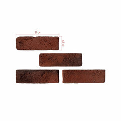 Искусственный камень White Hills Кельн Брик красный (96 шт.=1,63 кв.м) - фото 2