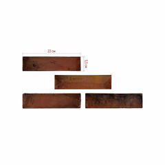 Искусственный камень White Hills Терамо Брик коричнево-медный (42 шт.=0,65 кв.м) - фото 2