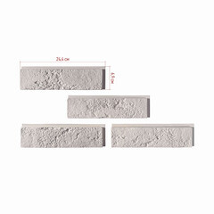 Искусственный камень Monte Alba Лофт белый (64 шт.=1,04 кв.м) - фото 2