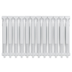 Радиатор алюминиевый КМ 500 мм 12 секций 1" боковое подключение белый - фото 2