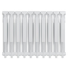 Радиатор алюминиевый КМ 500 мм 10 секций 1" боковое подключение белый - фото 3