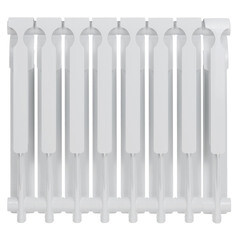 Радиатор алюминиевый КМ 500 мм 8 секций 1" боковое подключение белый - фото 3