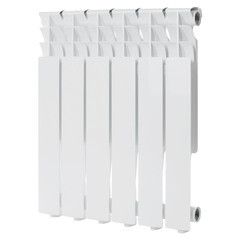 Изображение товара Радиатор алюминиевый КМ 500 мм 6 секций 1" боковое подключение белый