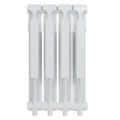 Радиатор алюминиевый КМ 500 мм 4 секции 1" боковое подключение белый - фото 3