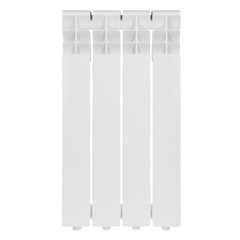 Радиатор алюминиевый КМ 500 мм 4 секции 1" боковое подключение белый - фото 2