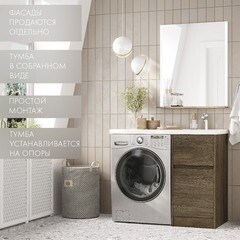 Корпус тумбы под раковину и стиральную машину Aquaton Лондри 40 см дуб кантри (1A267001LHDY0) - фото 3