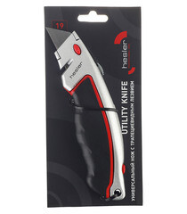 Нож строительный Hesler 19 мм с трапециевидным выдвижным лезвием - фото 3