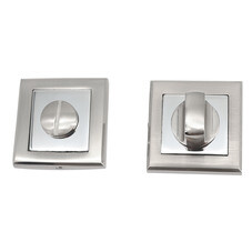 Фиксатор квадратная розетка белый никель/хром