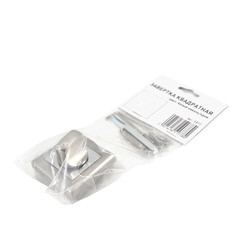 Фиксатор квадратная розетка белый никель/хром - фото 3