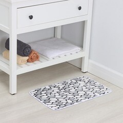 Коврик для ванной серый 60х40 см Доляна Галька (851397) - фото 2