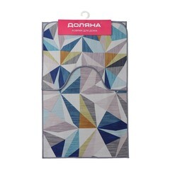 Набор ковриков для ванной и туалета разноцветный 80х50/50х40 Доляна Гранулы (6997794) - фото 2