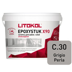 Изображение товара Затирка эпоксидная Litokol EpoxyStuk X90 c.30 жемчужно-серый 5 кг