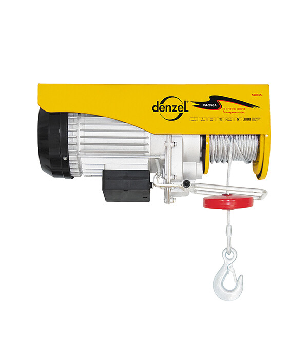 Изображение товара Тельфер Denzel TF-500 500 кг с полиспастом и 12 м тросом