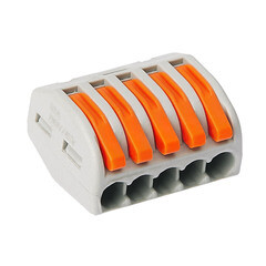 Клемма на 5 проводов КМ 222-415 0,08-(2,5)4 кв.мм с рычажками без пасты (25 шт.) (ЦБ-00021628/5105) - фото 5